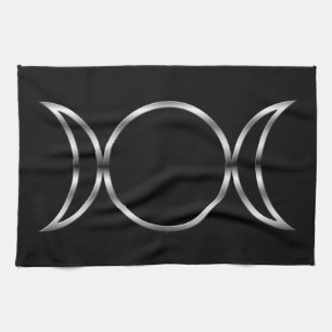 Falln Pagan Triple Godß Symbol Geschirrtuch