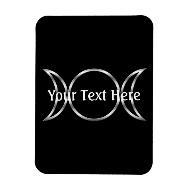 Falln Pagan Triple Godß Symbol Magnet (Vertikal)