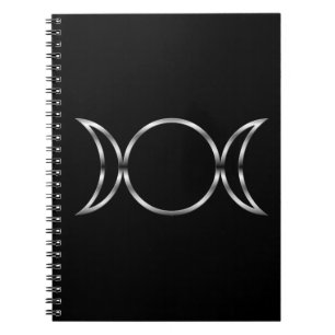 Falln Pagan Triple Godß Symbol Notizblock