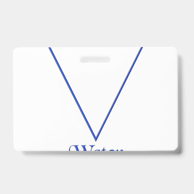 Falln Pagan Wasserelementsymbol Ausweis (Vorderseite)