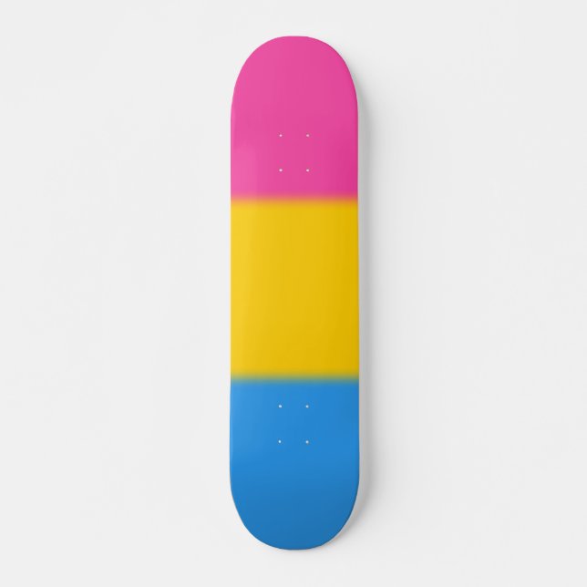 Falln Pansexual Stolz-Flagge Skateboard (Vorne)
