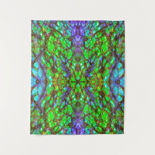 Falln Peacock Ammolite Wandteppich (Vorderseite)