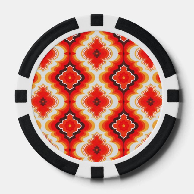 Falln Psychedelic Sunset Pokerchips (Vorderseite)