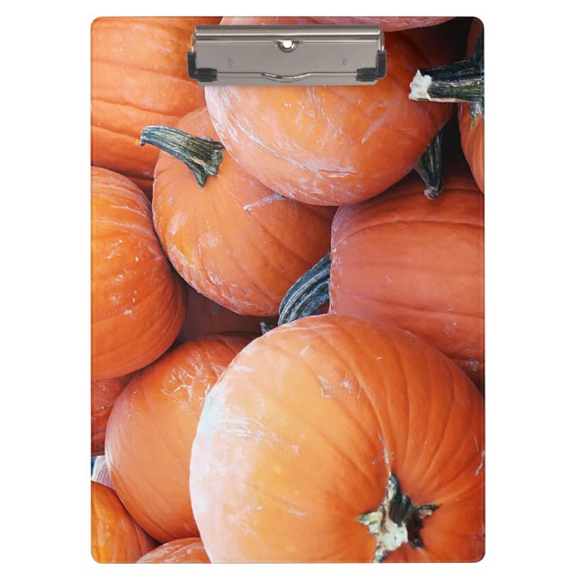 Falln Pumpkin Pile Klemmbrett (Vorderseite)