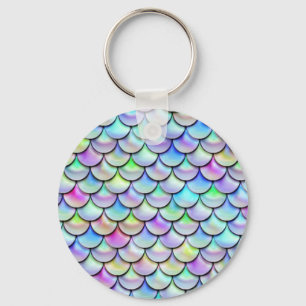 Falln-Regenbogenblase Mermaid-Skalen Schlüsselanhänger