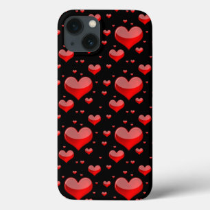 Falln rote Herzen (Sie wählen Hintergrundfarbe aus Case-Mate iPhone Hülle