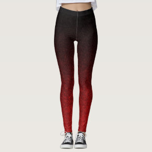 Falln rote u. schwarze Glitzer-Steigung Leggings