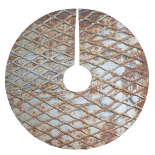 Falln Rusty Grate Polyester Weihnachtsbaumdecke