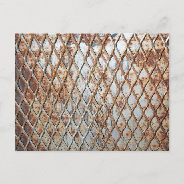 Falln Rusty Grate Postkarte (Vorderseite)