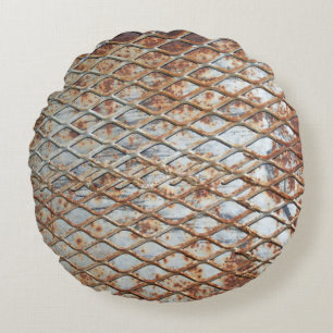 Falln Rusty Grate Rundes Kissen