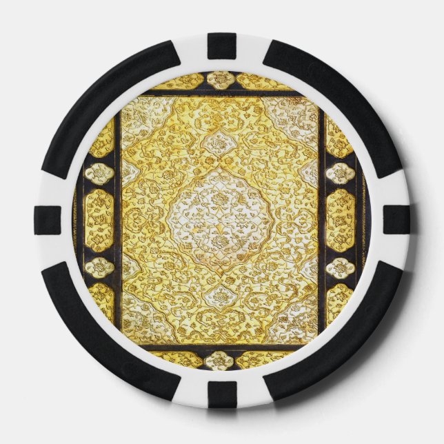 Falln Sacred Gold Pokerchips (Vorderseite)