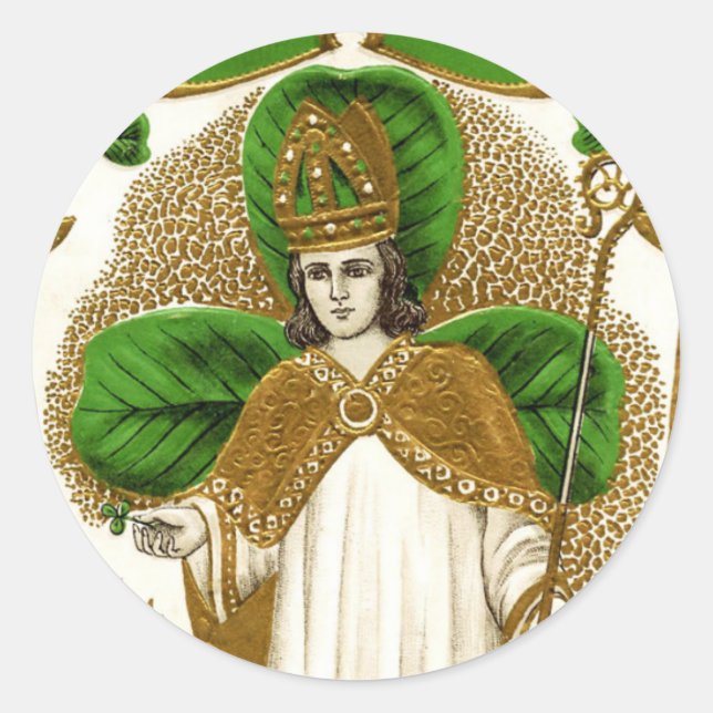 Falln Saint Patrick Runder Aufkleber (Vorderseite)