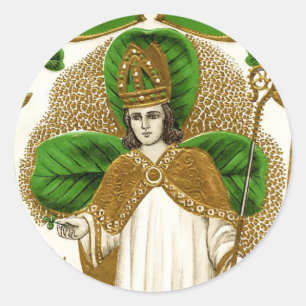 Falln Saint Patrick Runder Aufkleber