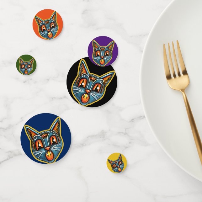 Falln Scaredy Cat Vintage Halloween Konfetti (Gruppe)