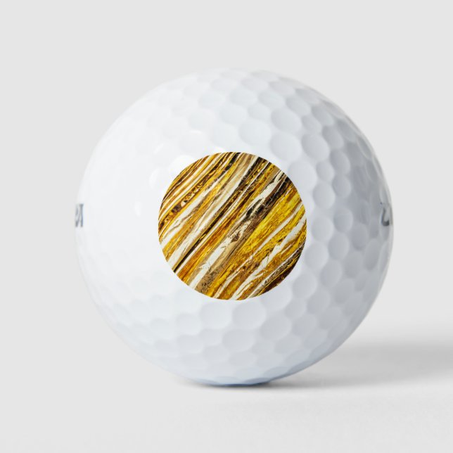 Falln schimmernder Goldfoil Golfball (Vorderseite)