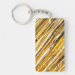 Falln schimmernder Goldfoil Schlüsselanhänger