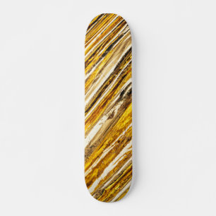 Falln schimmernder Goldfoil Skateboard