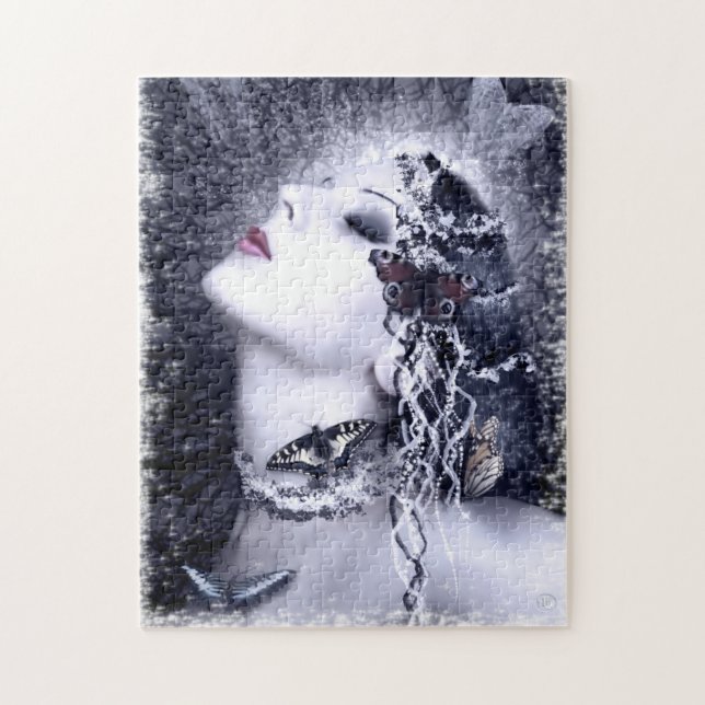 Falln Schmetterlings-Vorlagen-Kunst Puzzle (Vertikal)