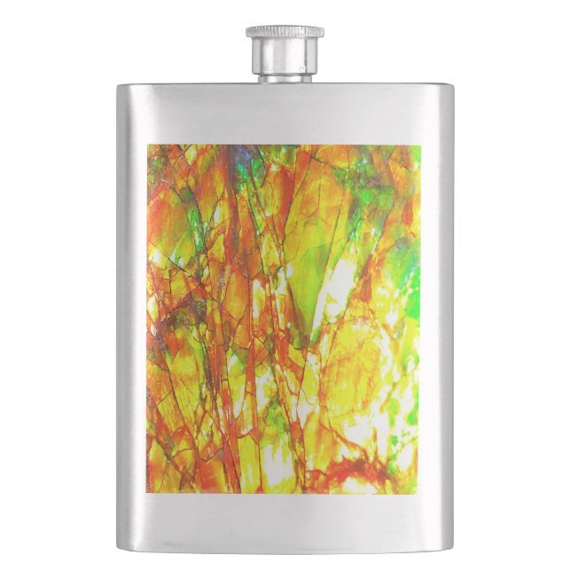 Falln Sunset Ammolite Flachmann (Vorderseite)