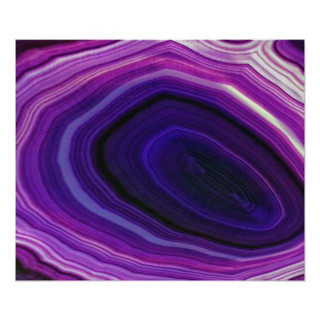 Falln Swirled Purple Geode Fotodruck (Vorne)