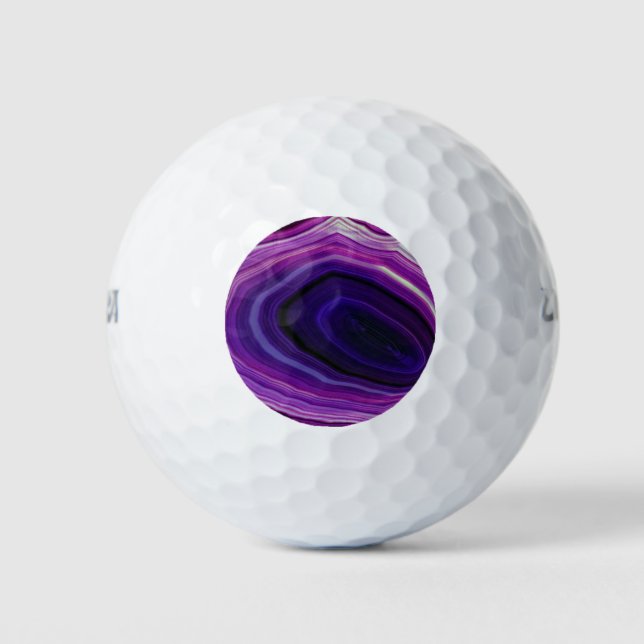 Falln Swirled Purple Geode Golfball (Vorderseite)