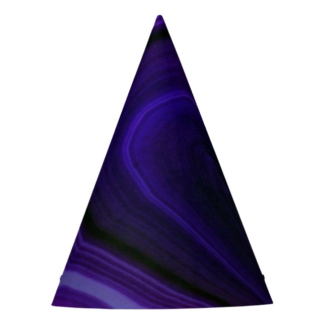 Falln Swirled Purple Geode Partyhütchen (Vorderseite)