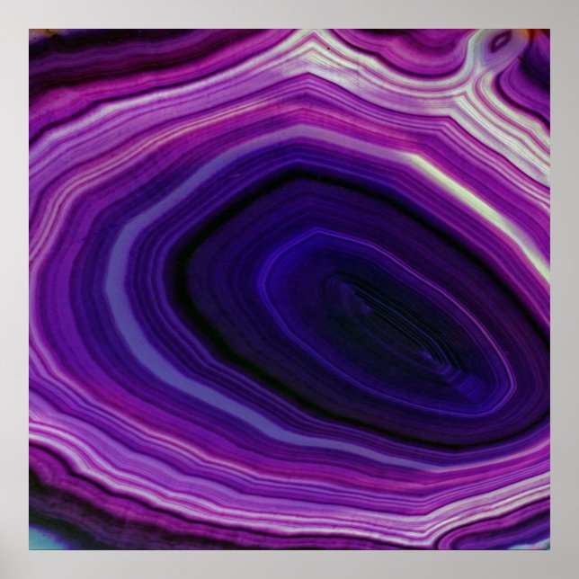 Falln Swirled Purple Geode Poster (Vorne)