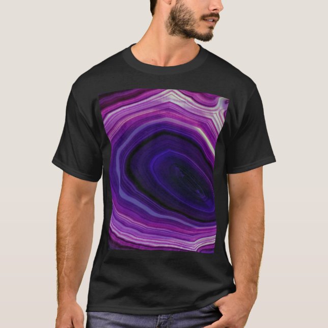 Falln Swirled Purple Geode T-Shirt (Vorderseite)