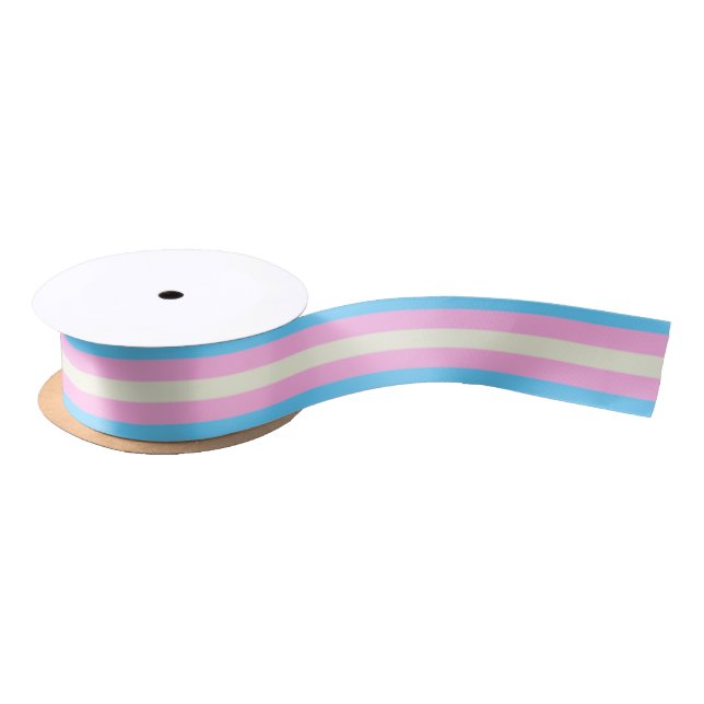 Falln Transgender-Stolz-Flagge Satinband (Spule)