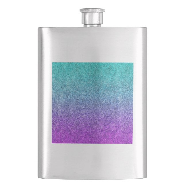 Falln Tropical Dusk Glitter Gradient Flachmann (Vorderseite)