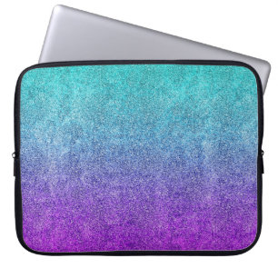 Falln Tropical Dusk Glitter Gradient Laptopschutzhülle