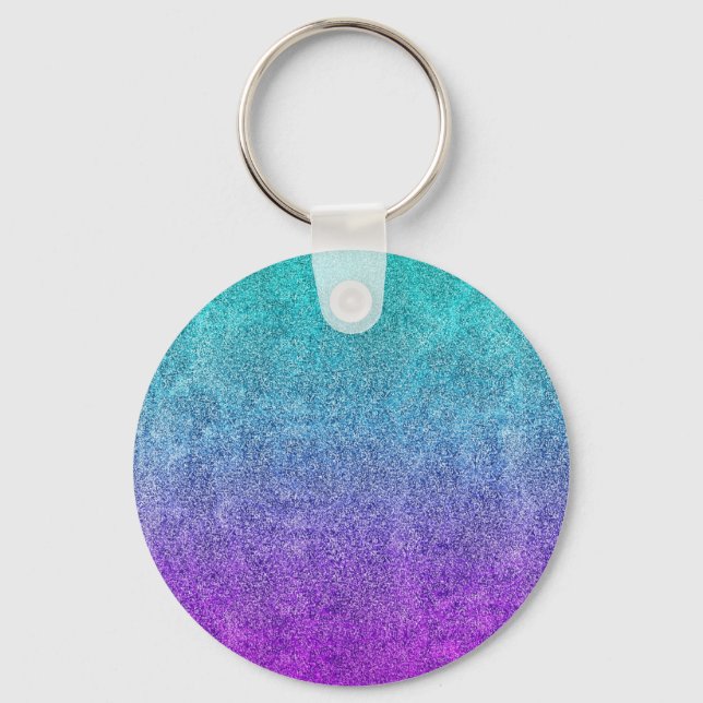 Falln Tropical Dusk Glitter Gradient Schlüsselanhänger (Vorderseite)