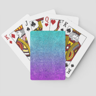 Falln Tropical Dusk Glitter Gradient Spielkarten