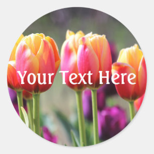 Falln Tulips Aflm Runder Aufkleber