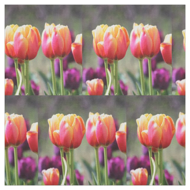 Falln Tulips Aflm Stoff (Muster)
