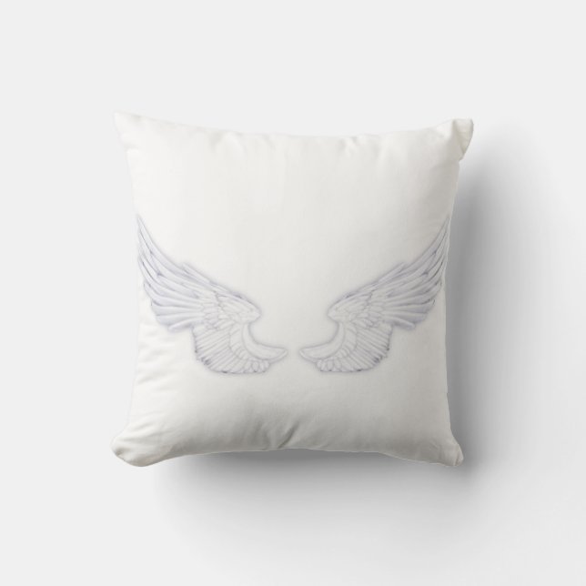 Falln White Angel Wings Kissen (Vorderseite)