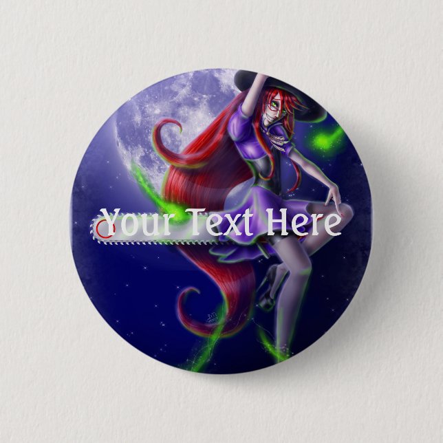 Falln Witchy PinUp Button (Vorderseite)