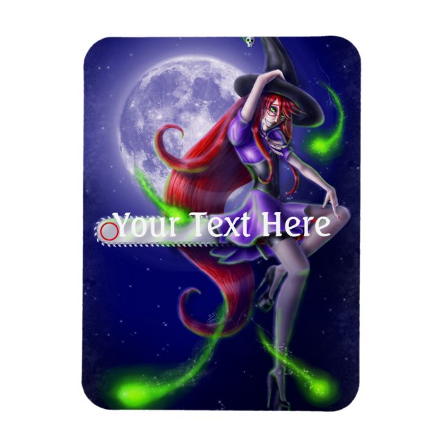 Falln Witchy PinUp Magnet (Vertikal)