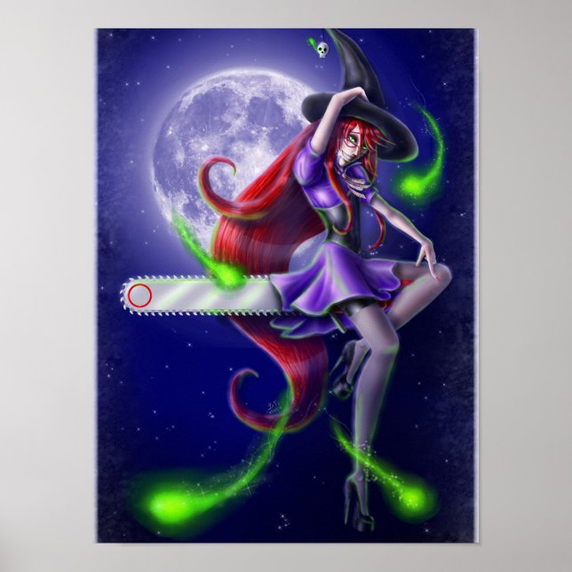Falln Witchy PinUp Poster (Vorne)