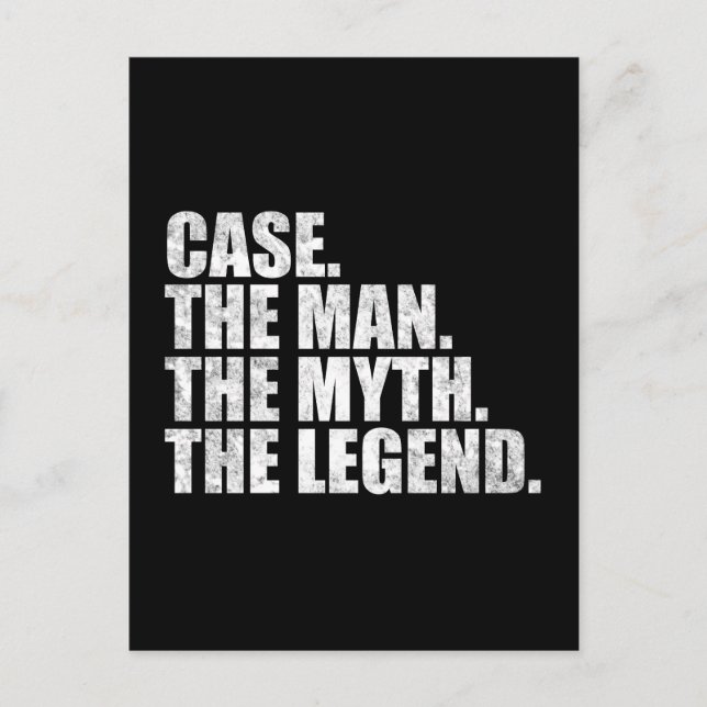 Fallname, Fall Der Mann Der Mythos Die Legende Postkarte (Vorderseite)