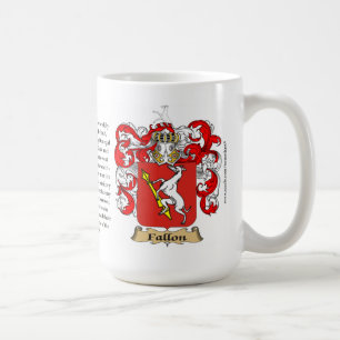 Fallon, der Ursprung, die Bedeutung und das Wappen Kaffeetasse