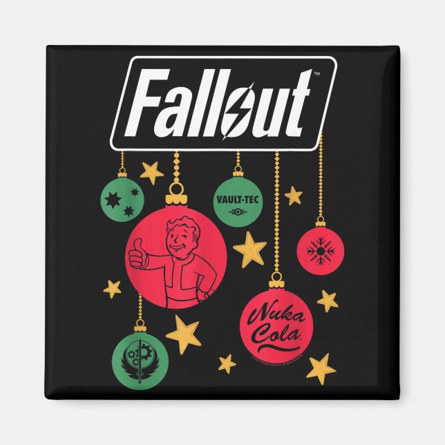 Fallout Logo Christmas Ornaments Video Game  Magnet (Vorne)