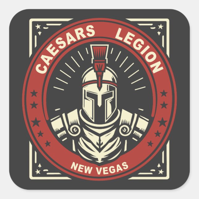 Fallout New Vegas Caesars Legion Quadratischer Aufkleber (Vorderseite)