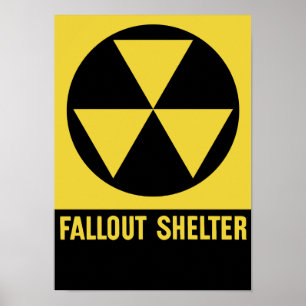 Fallout Shelter Sign Poster