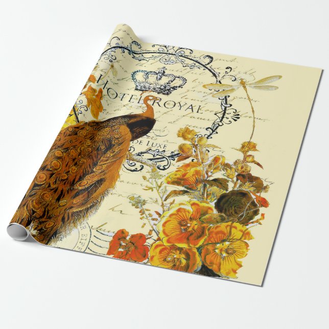 Fallpfau Geschenkpapier (Ungerollt)