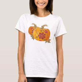 Fallpumpen mit Blume T-Shirt