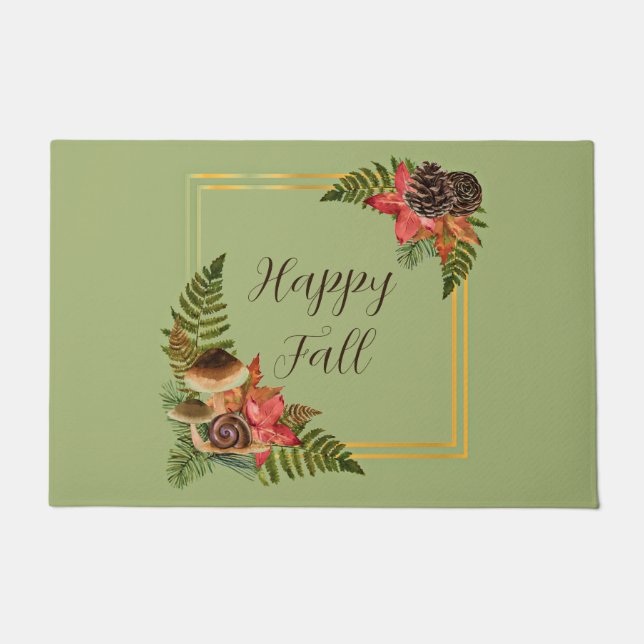 Fallrahmen mit benutzerdefinierbarem Text Fußmatte (Vorderseite)