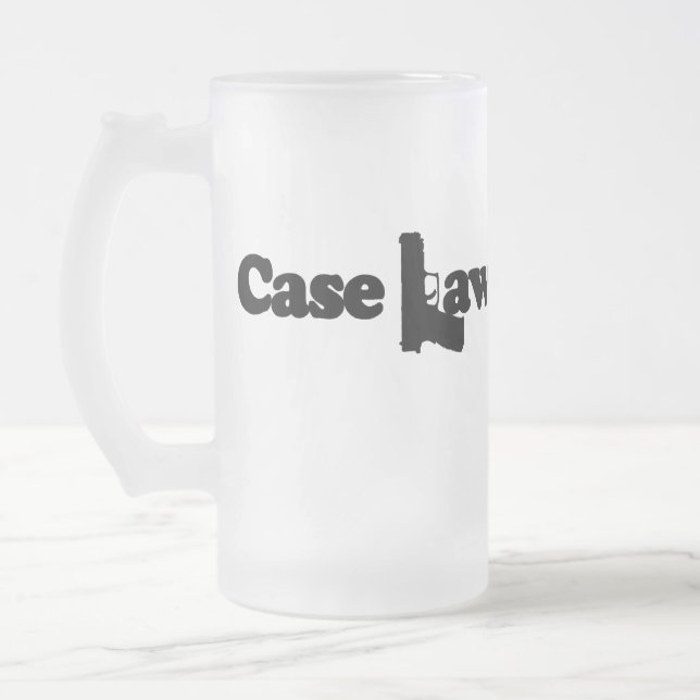 Fallrecht-Bier-Tasse Mattglas Bierglas (Links)