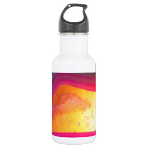 Fallrosa Geode Glow Edelstahlflasche