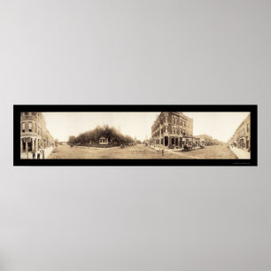 Falls City, NE Foto 1908 Poster